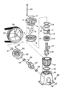 Part Location Diagram of ST-197 Campbell Hausfeld Welch Plug (4 used)